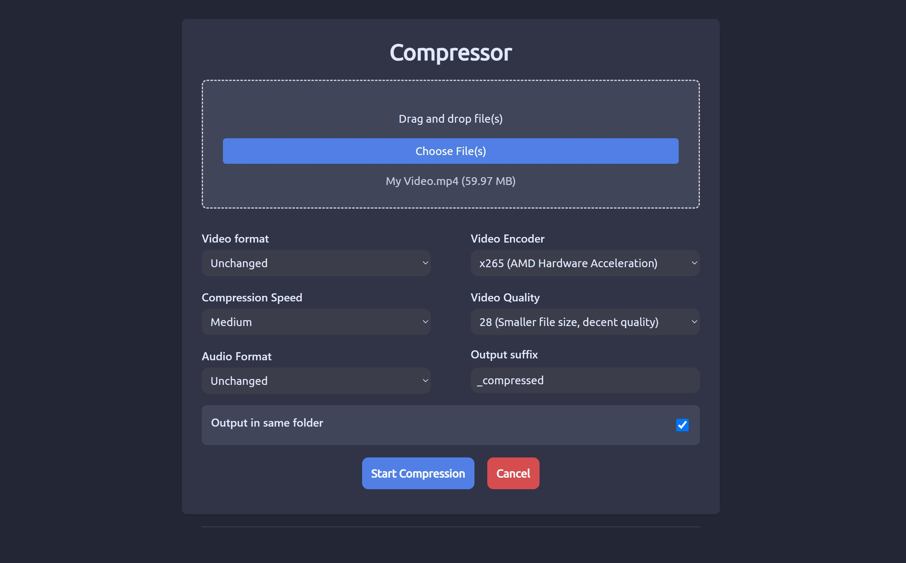 ytDownloader Prévia da interface