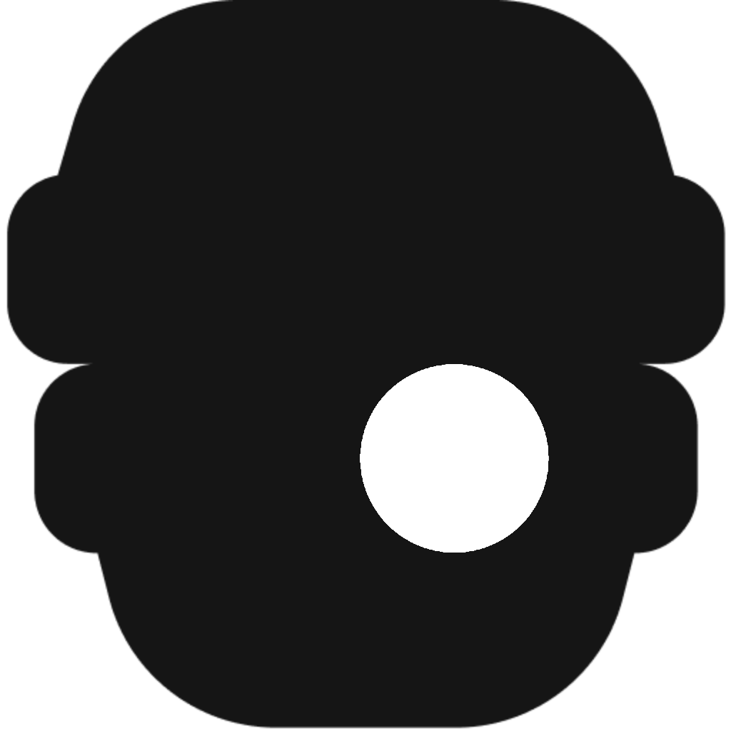 Monochrome icon, Light background